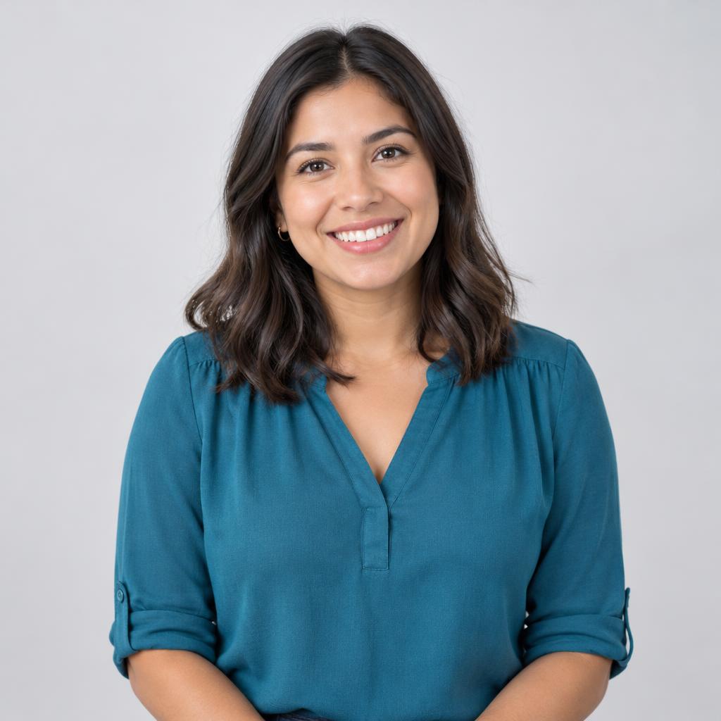 Smiling young Latina educator
